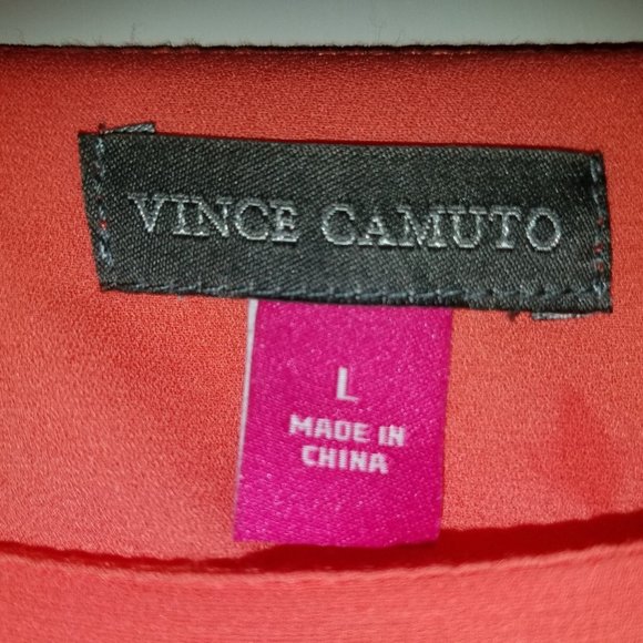 Vince Camuto Tie Front Chiffon Blouse - Picture 2 of 4